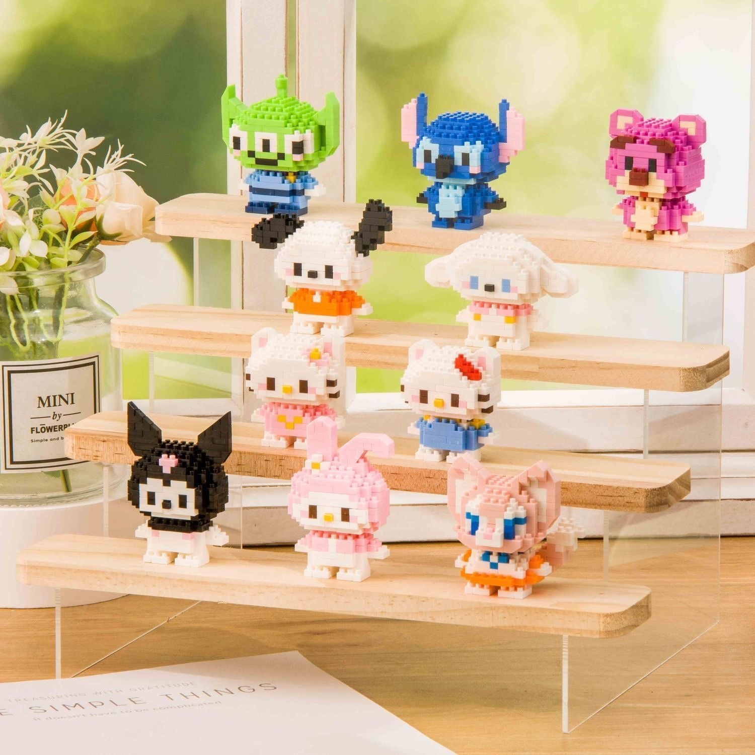 Miniature building blocks