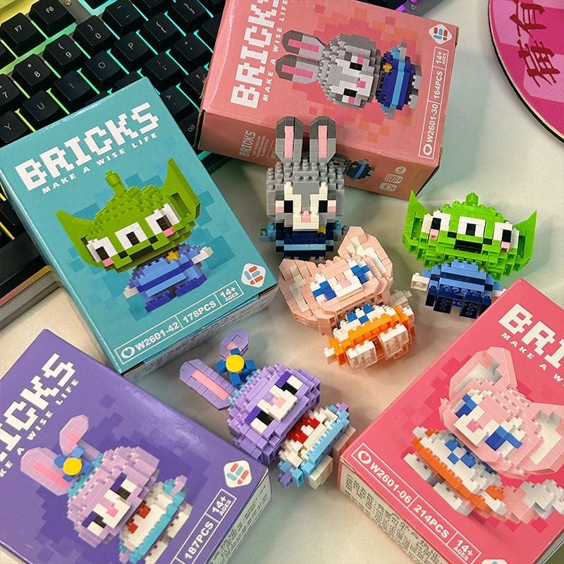 Miniature building blocks